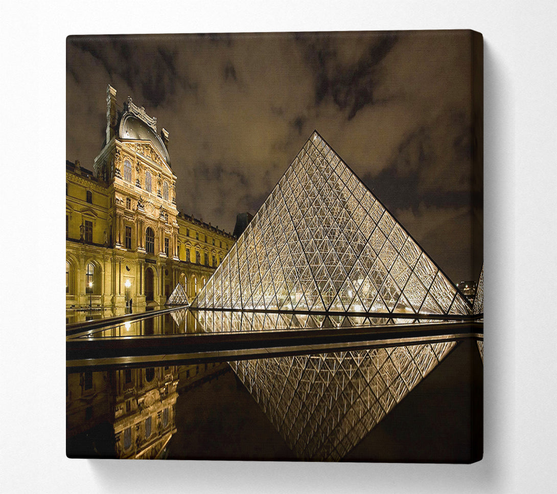  A Canvas Print of Louvre Museum Paris France Canvas Wall Art
