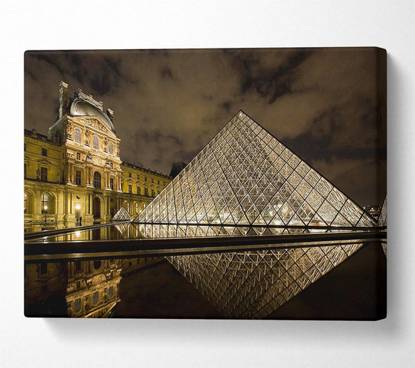  A Canvas Print of Louvre Museum Paris France Canvas Wall Art