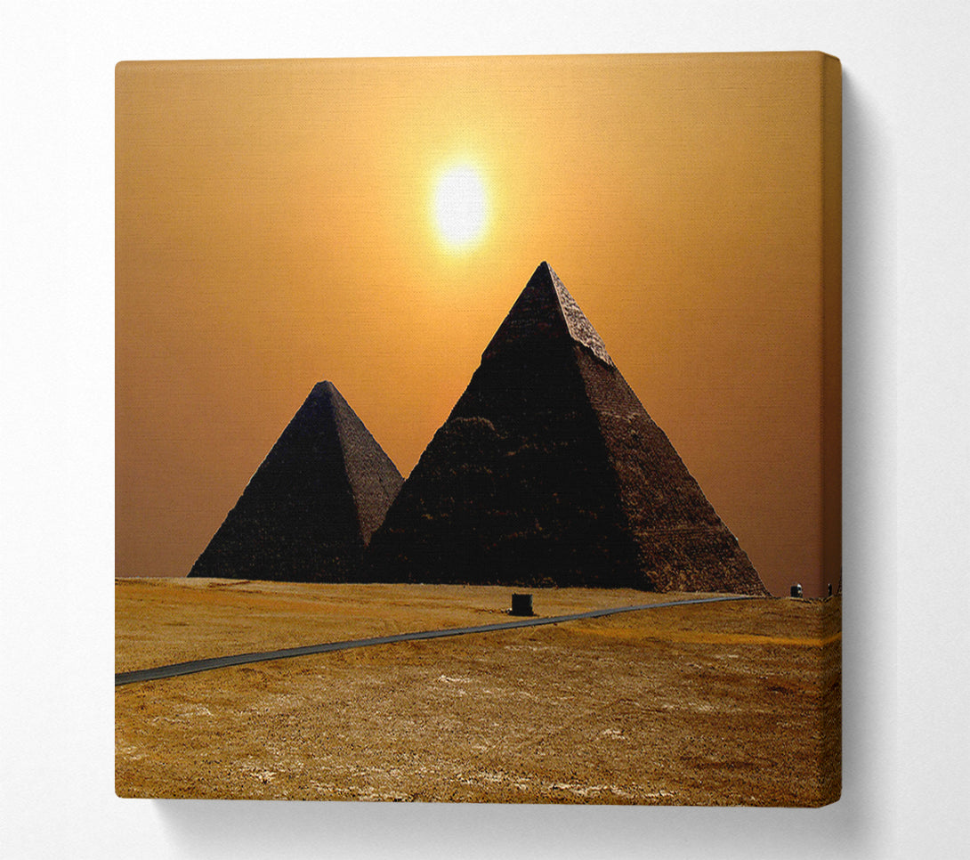  A Canvas Print of Magic Pyramids Giza Egypt Canvas Wall Art