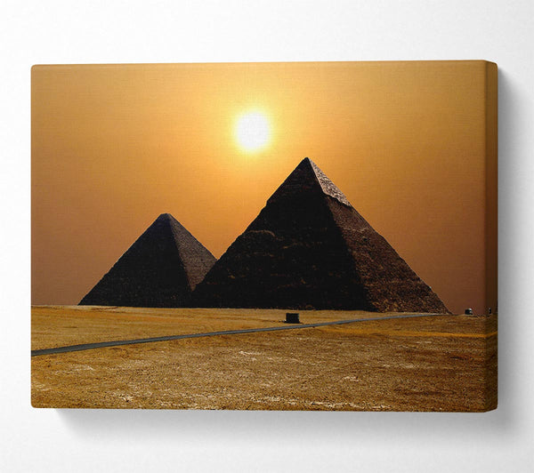 A Canvas Print of Magic Pyramids Giza Egypt Canvas Wall Art