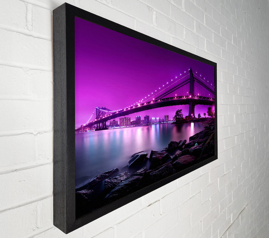  A Canvas Print of Manhattan Bridge New York City Canvas Art
