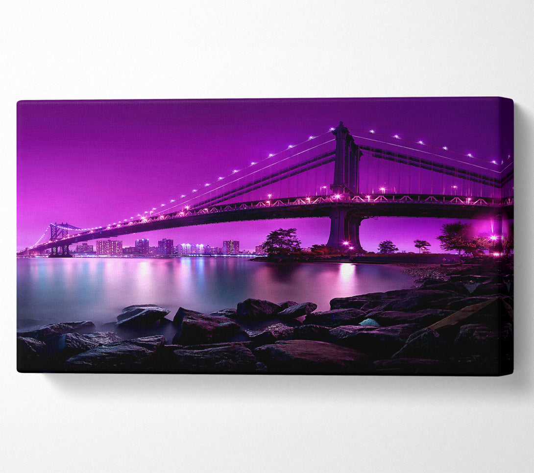  A Canvas Print of Manhattan Bridge New York City Canvas Art