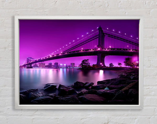 Manhattan Bridge New York City Framed Print