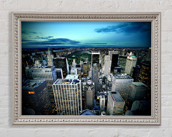 Manhattan New York Usa Framed Print