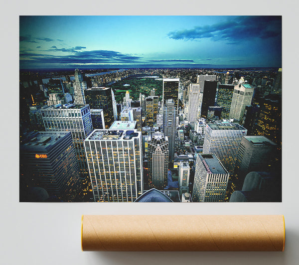 Manhattan New York Usa Print