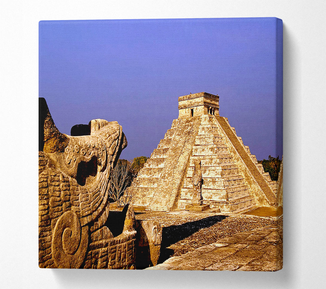  A Canvas Print of Mexico Pyramids Canvas Art