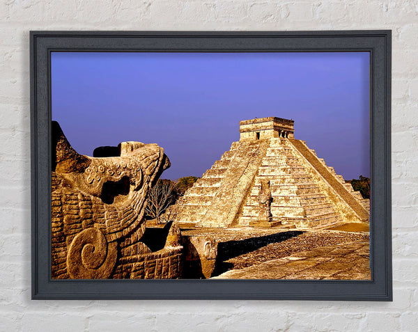Mexico Pyramids Framed Print