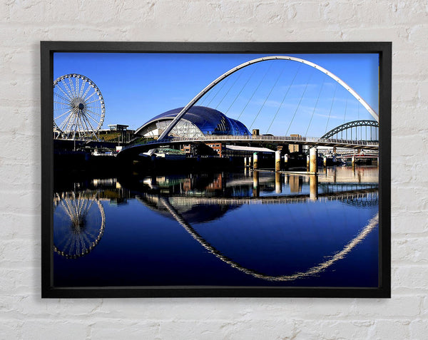 Millennium Bridge Newcastle England Framed Print