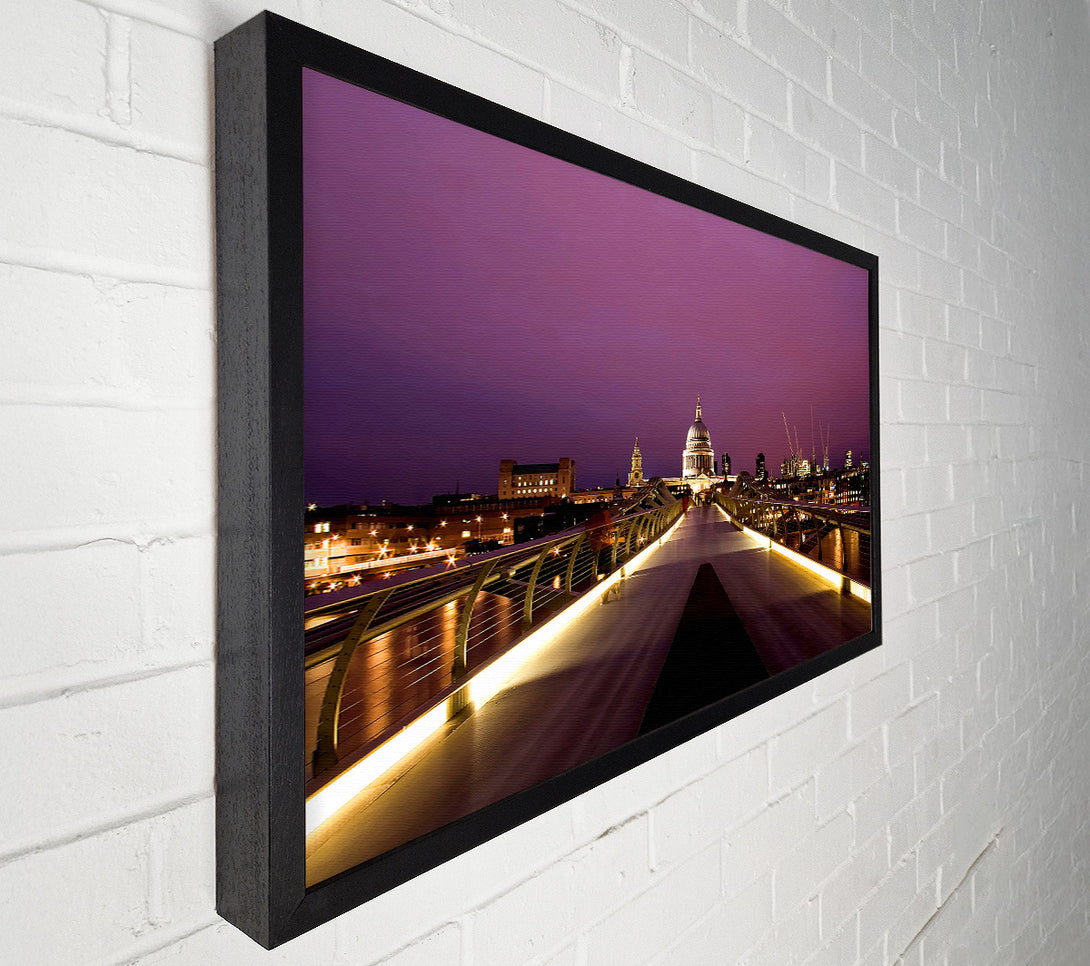  A Canvas Print of Millennium Bridge London Canvas Art