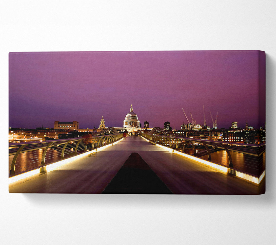  A Canvas Print of Millennium Bridge London Canvas Art