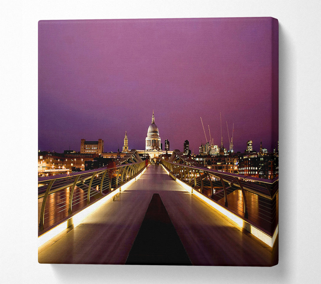  A Canvas Print of Millennium Bridge London Canvas Art