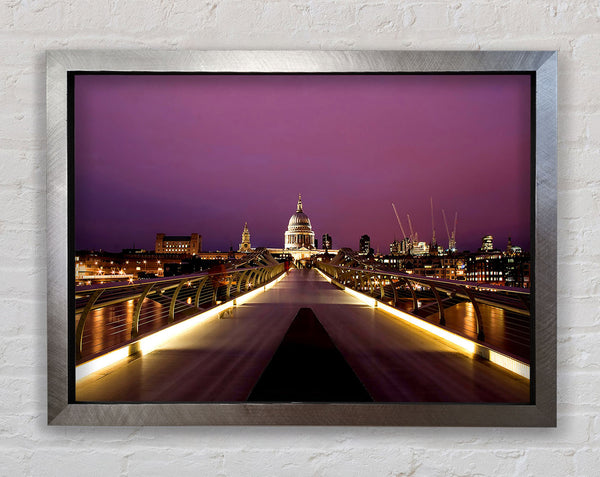 Millennium Bridge London Framed Print