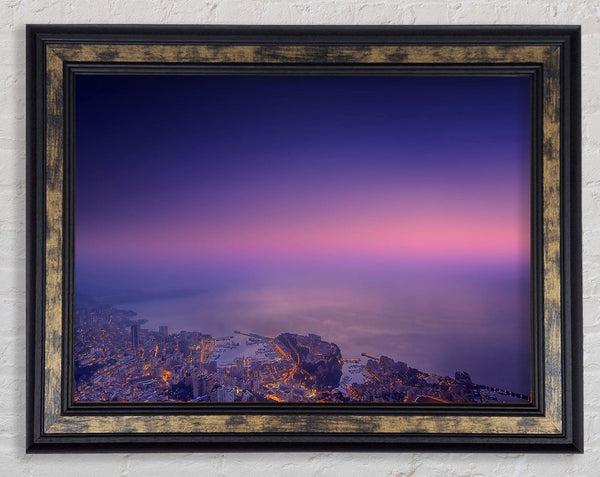 Monte Carlo Monaco Mist Framed Print