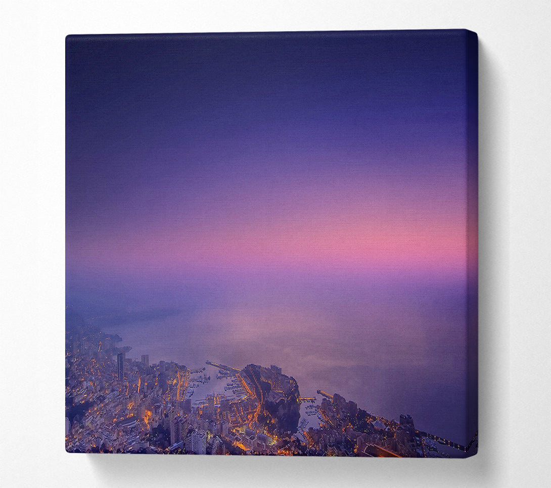  A Canvas Print of Monte Carlo Monaco Mist Canvas Print