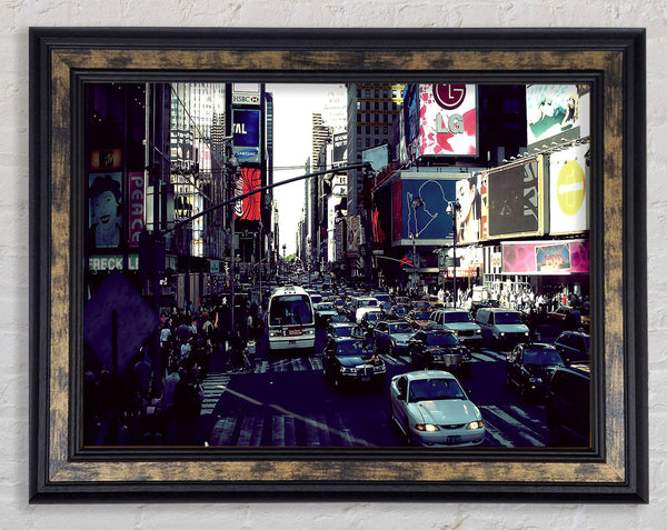 New York Roads Framed Print