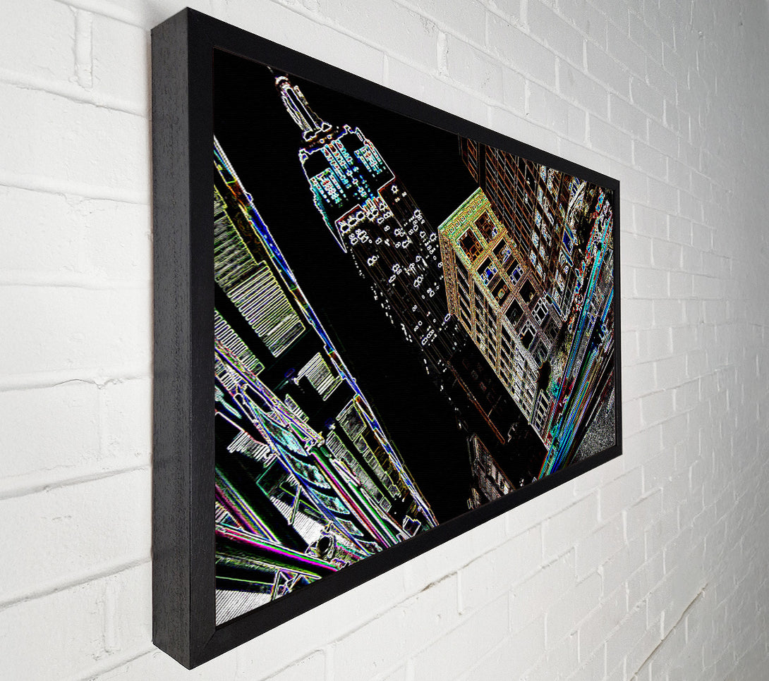  A Canvas Print of New York 5Th Ave Empire State Canvas Wall Art