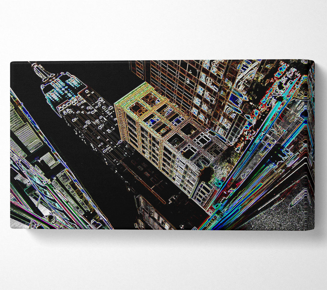  A Canvas Print of New York 5Th Ave Empire State Canvas Wall Art