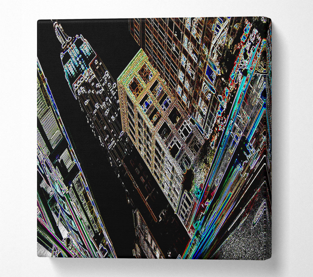  A Canvas Print of New York 5Th Ave Empire State Canvas Wall Art