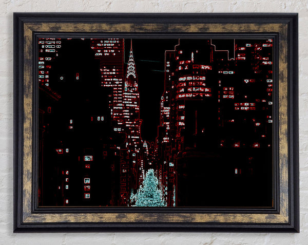 New York 5Th Avenue Framed Print