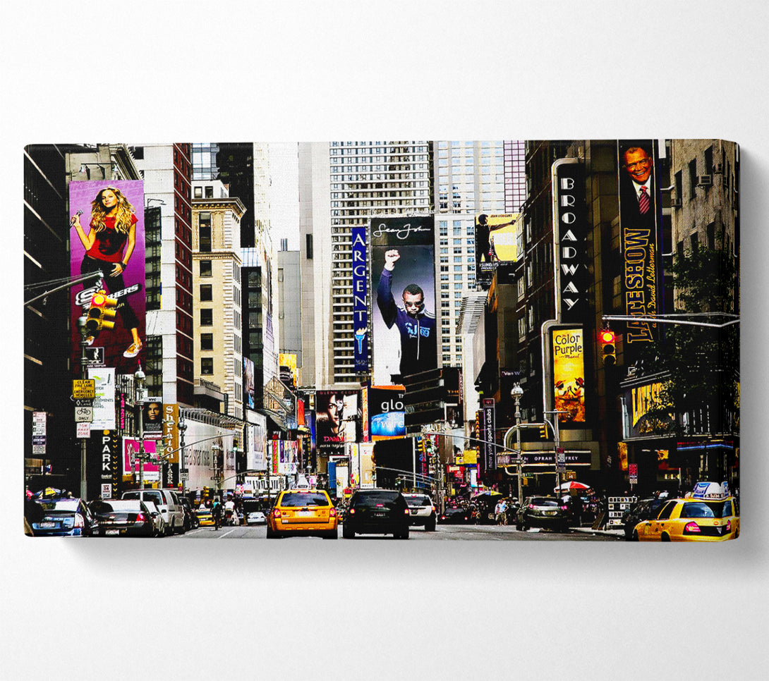  A Canvas Print of New York Broadway Days Canvas Wall Art