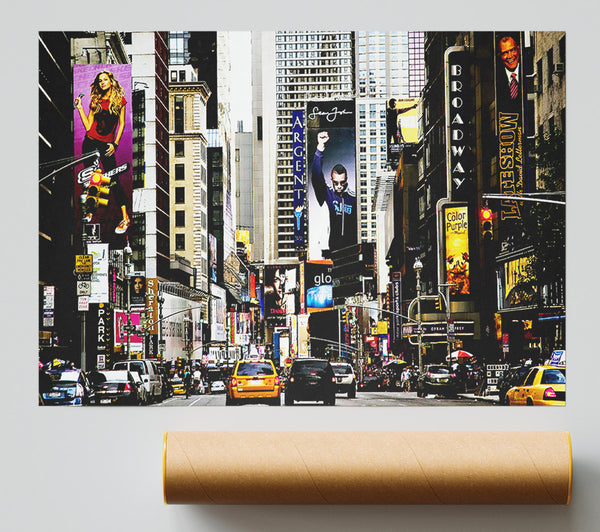 New York Broadway Days Print