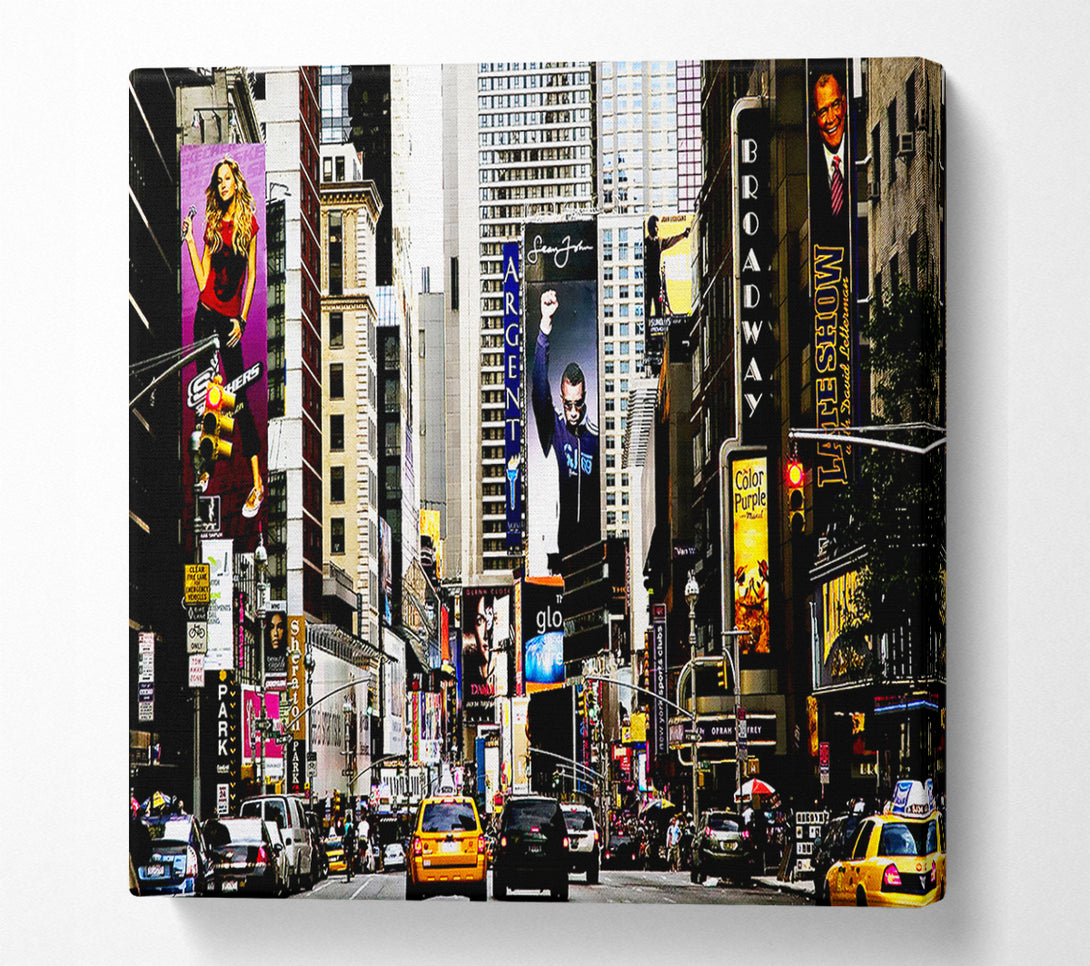  A Canvas Print of New York Broadway Days Canvas Wall Art