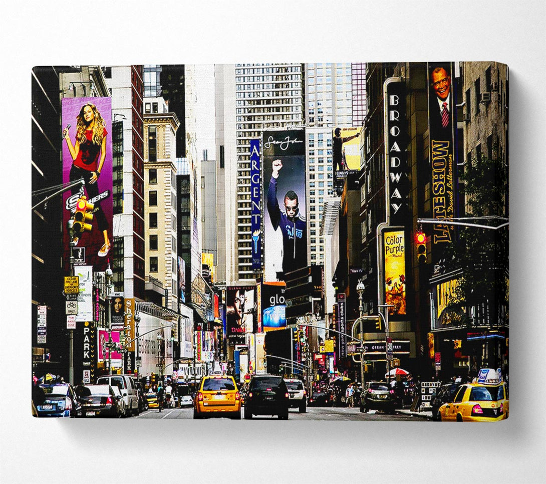  A Canvas Print of New York Broadway Days Canvas Wall Art