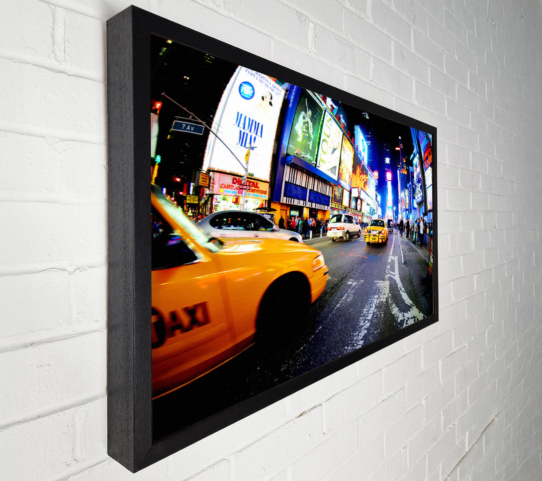  A Canvas Print of Yellow Cab New York Broadway Drive Canvas Art