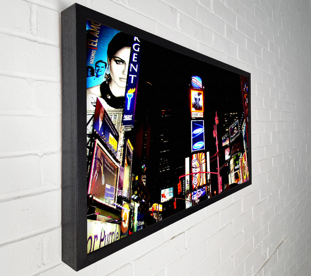  A Canvas Print of New York Broadway Night Lights Canvas Wall Art