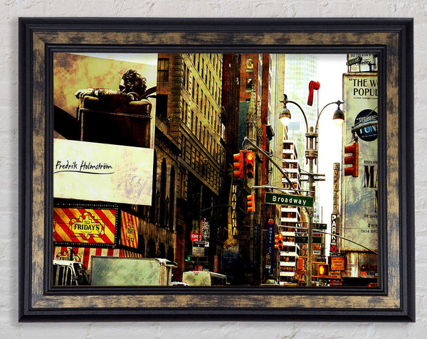 New York By Day Framed Print