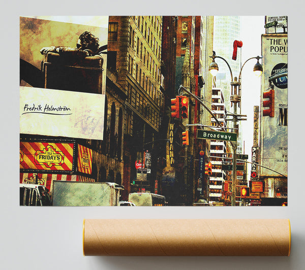 New York By Day Poster