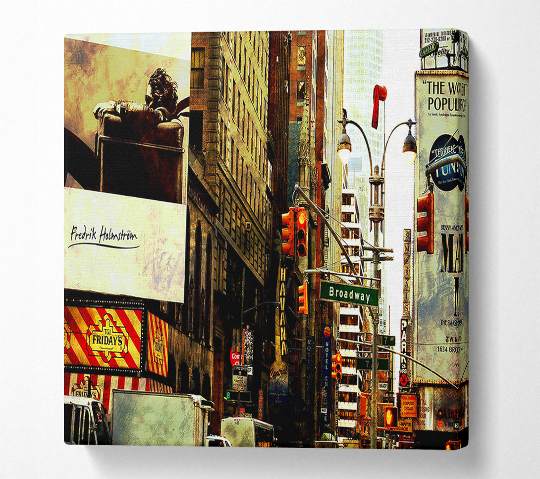  A Canvas Print of New York By Day Canvas Wall Art