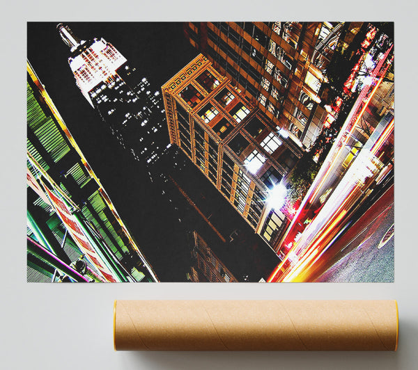 New York City 5Th Avenue Empire State View Poster