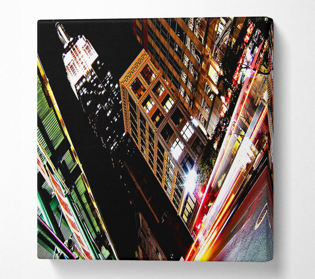  A Canvas Print of New York City 5Th Avenue Empire State View Canvas Print