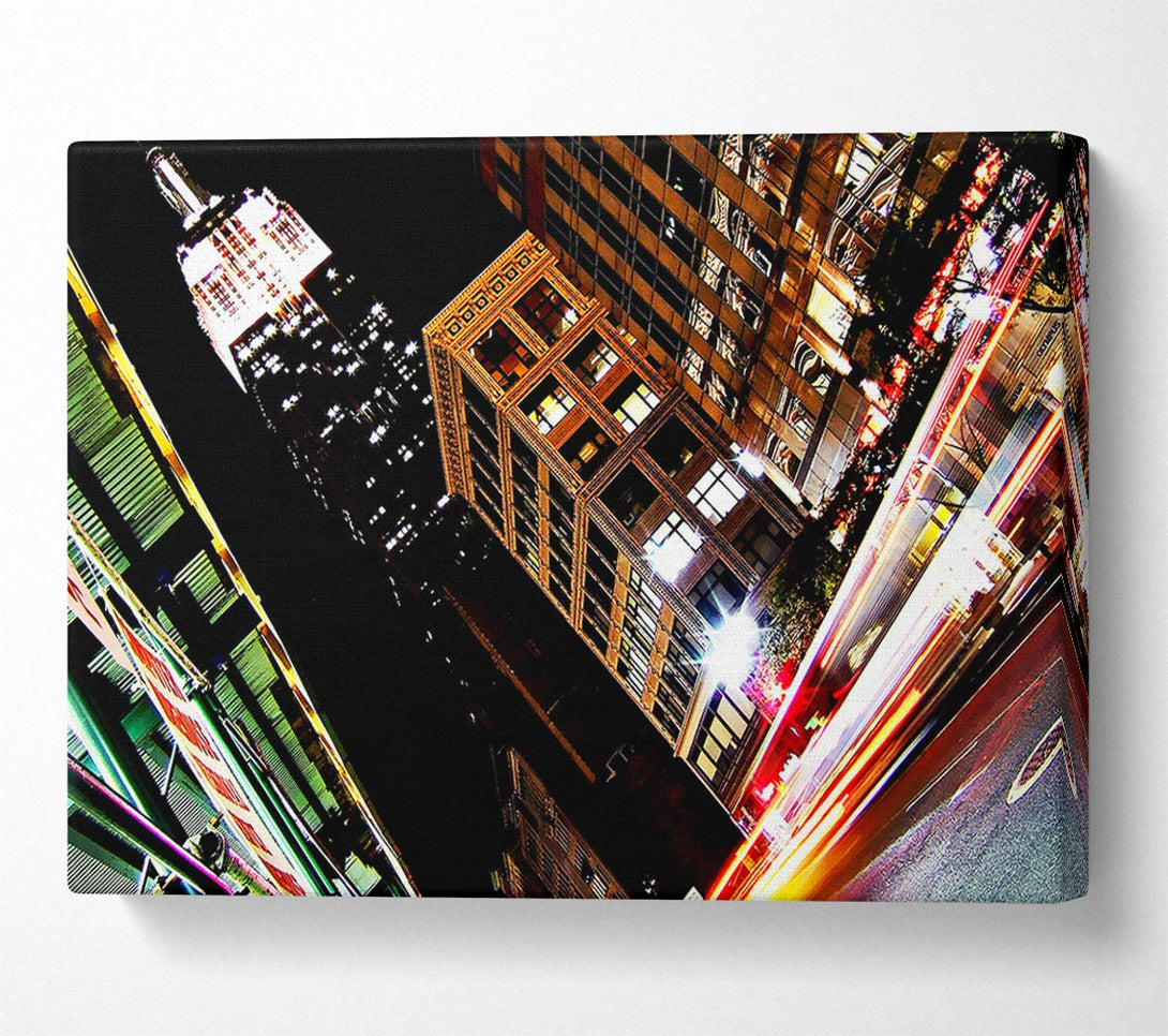  A Canvas Print of New York City 5Th Avenue Empire State View Canvas Print