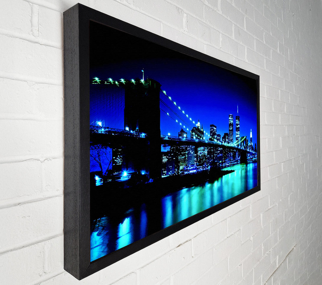  A Canvas Print of New York City Blue Nights Canvas Art