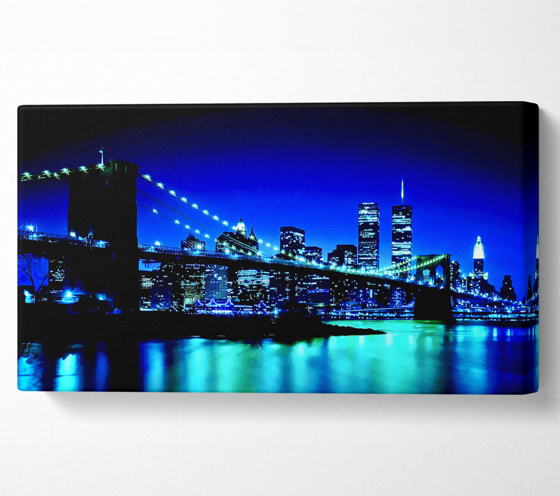  A Canvas Print of New York City Blue Nights Canvas Art