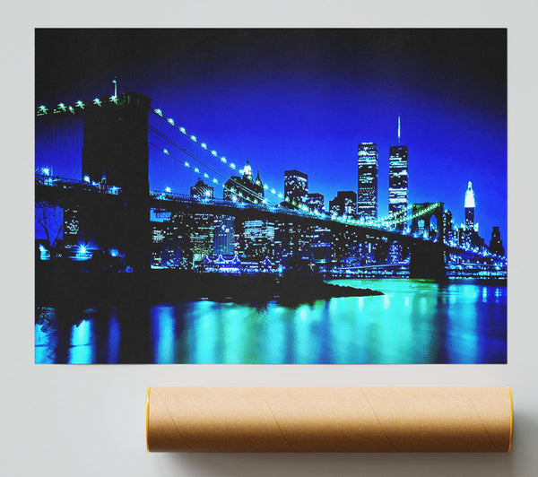 New York City Blue Nights Print