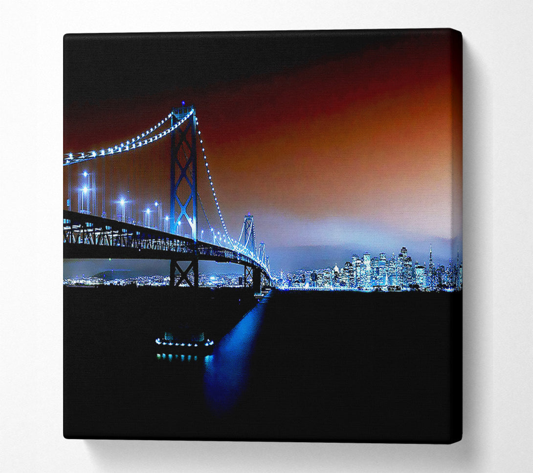  A Canvas Print of New York City Brooklyn Bridge City Skyline Canvas Art