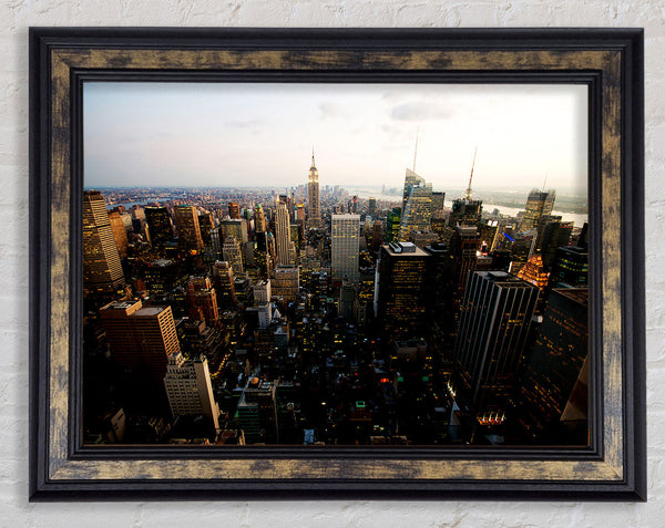 New York City By Day Framed Print