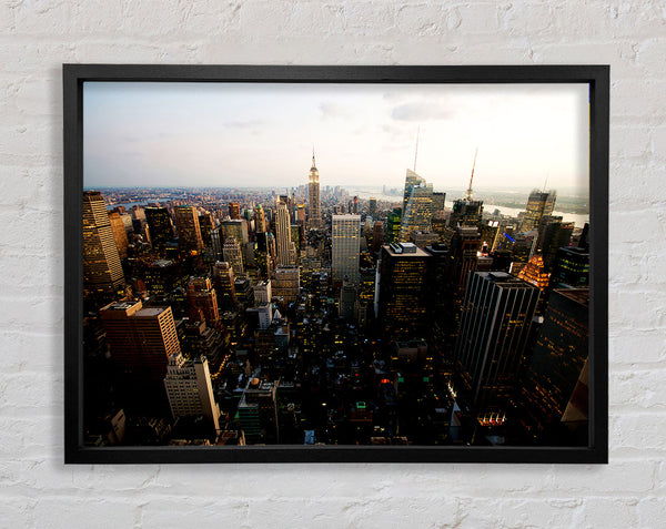 New York City By Day Framed Print