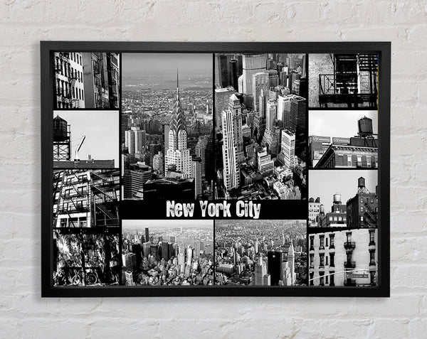 New York City Collage Framed Print