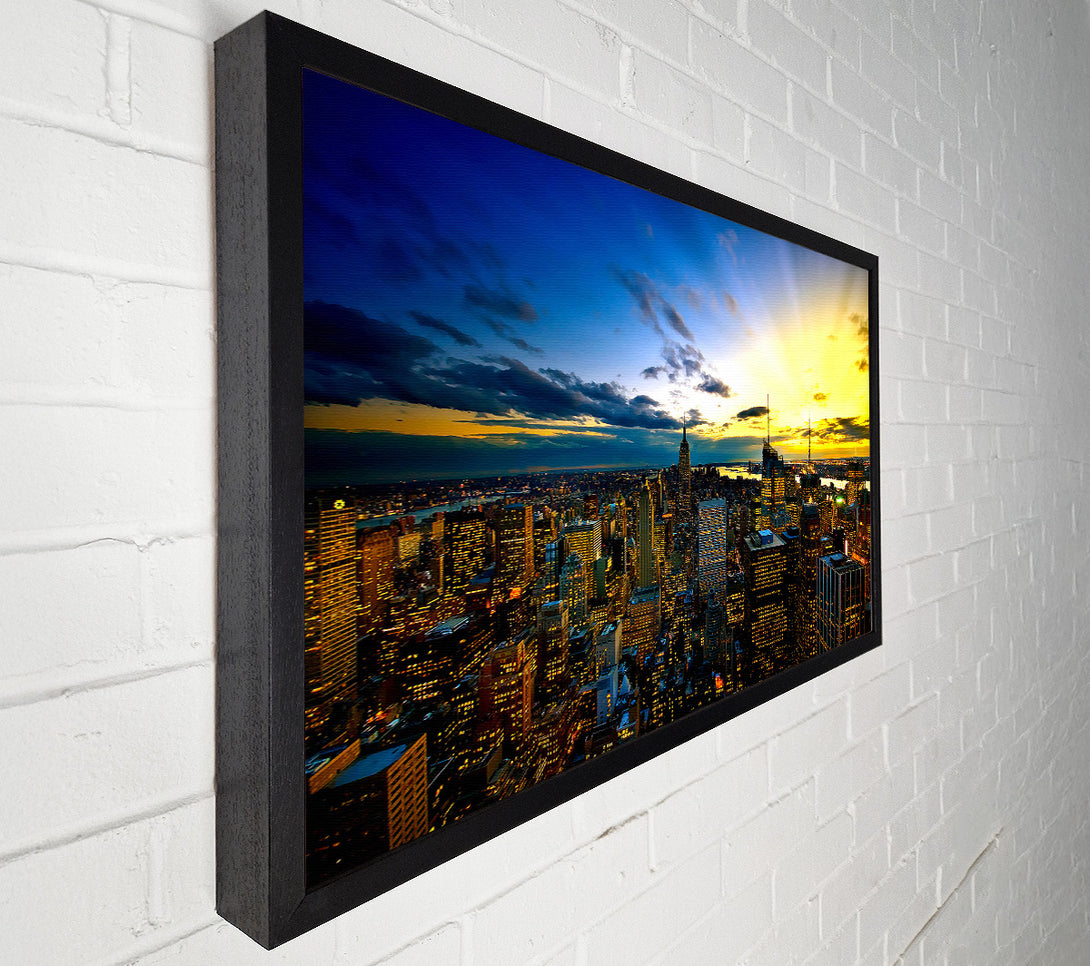  A Canvas Print of New York City Colours Canvas Wall Art