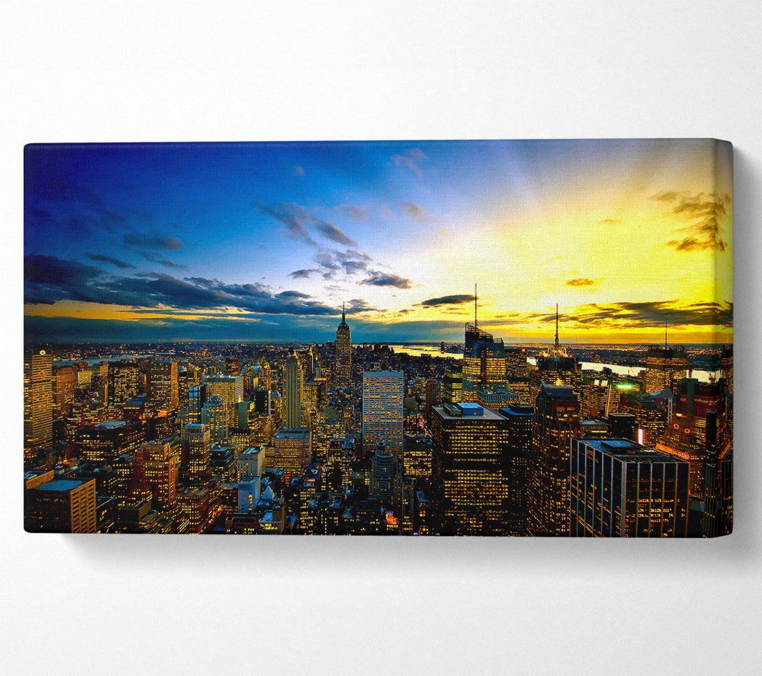  A Canvas Print of New York City Colours Canvas Wall Art