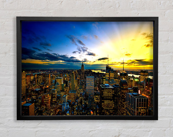 New York City Colours Framed Print