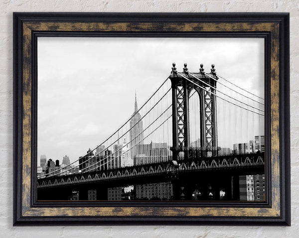 New York City Empire State Building Afar Framed Print