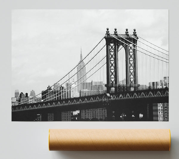 New York City Empire State Building Afar Print