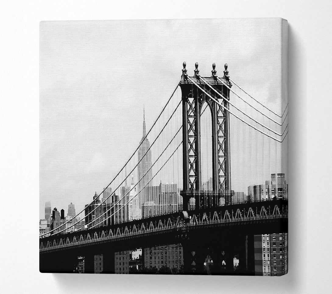  A Canvas Print of New York City Empire State Building Afar Canvas Print