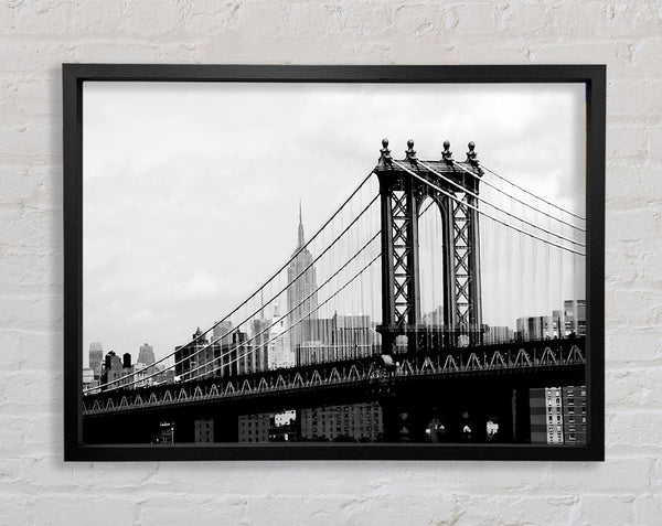 New York City Empire State Building Afar Framed Print
