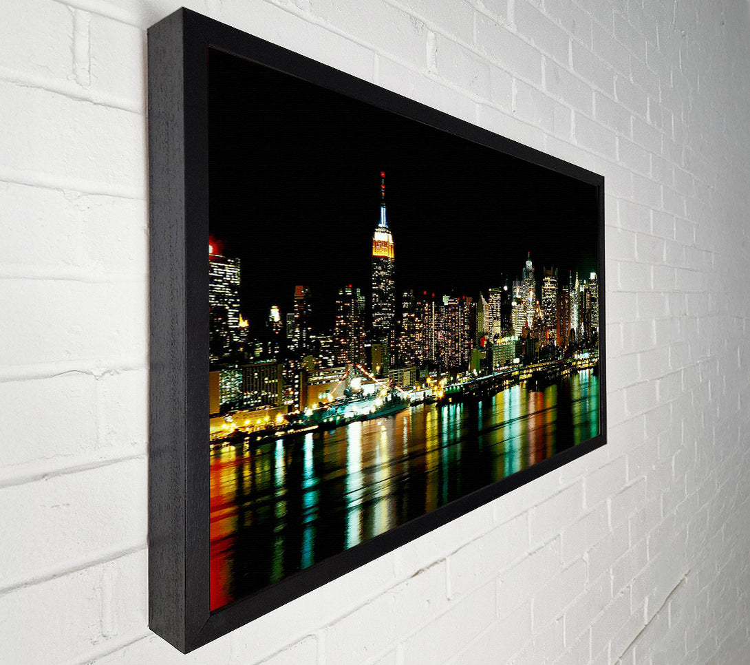 A Canvas Print of New York City Glow Canvas Print